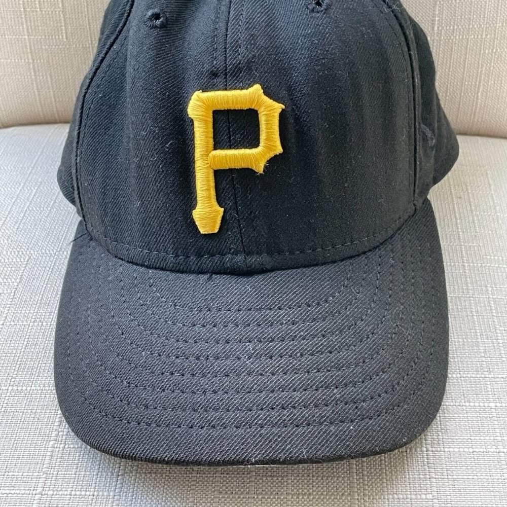 New Era Hat Pittsburgh Pirates Authentic 59fifty Black Sport Cap Size 7.25